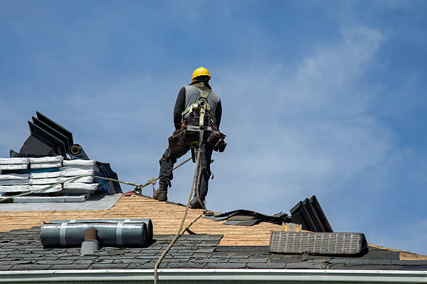 Professional Roofing technician working in East Hanover, NJ